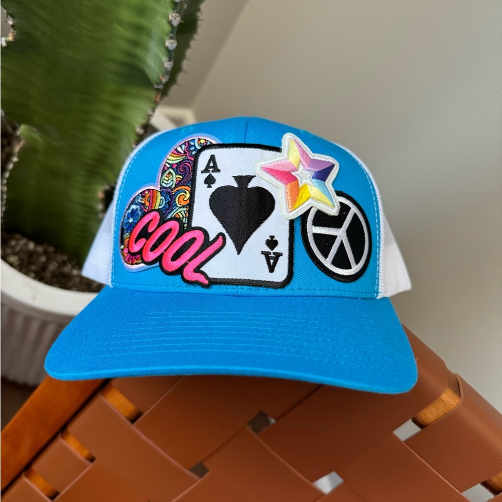 Custom Trucker Hat 💙💫 Cool Ace
